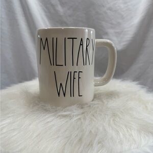 Rae Dunn Military Wife Mug - White